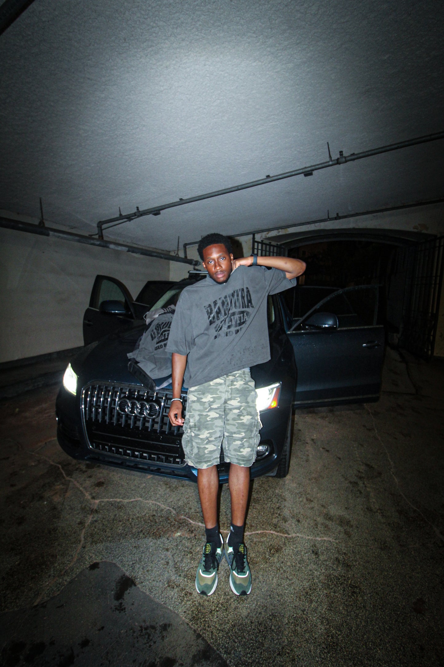 MILITIA MEMBER TEE - GREY/BLACK