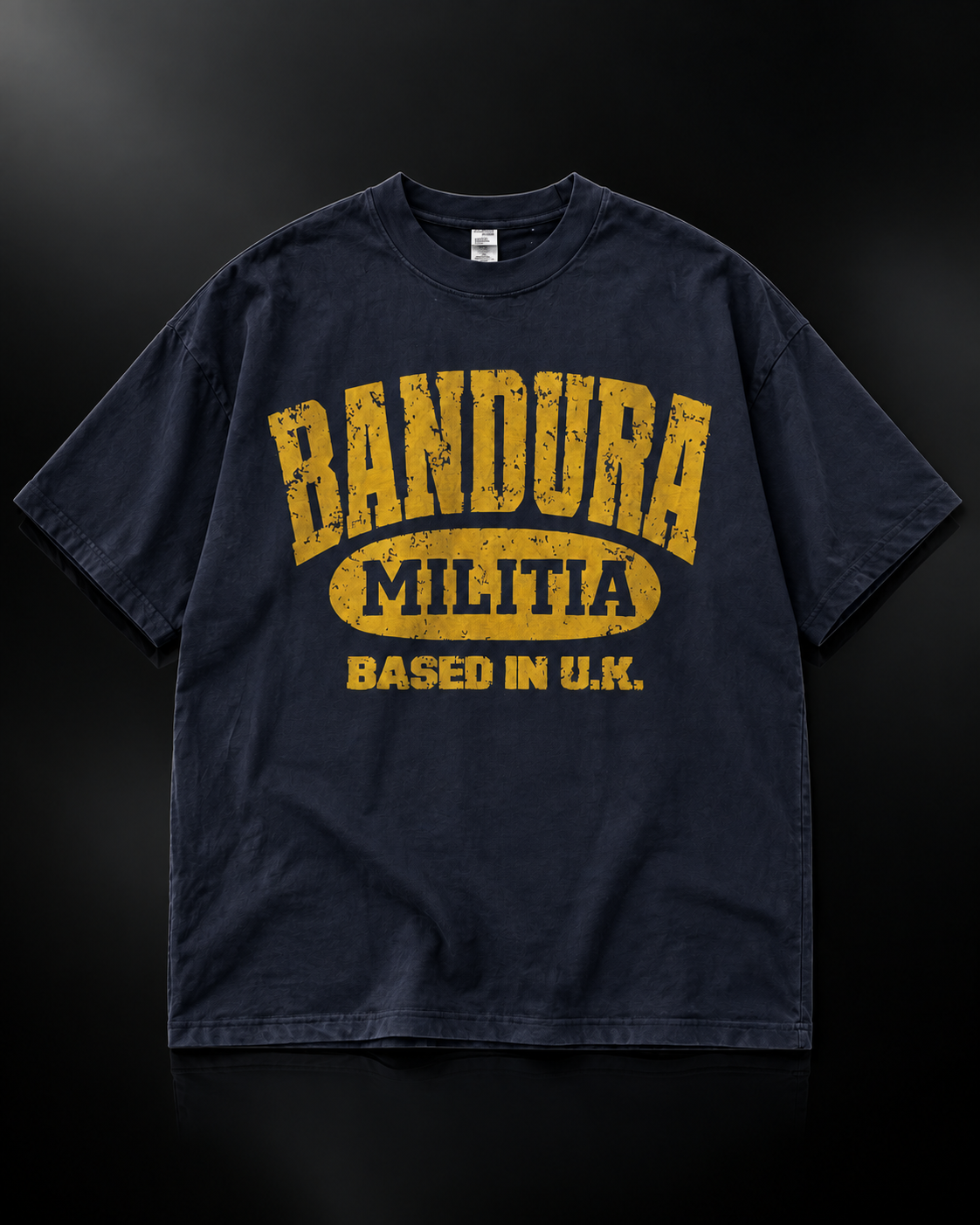 MILITIA MEMBER TEE - MAIZE/BLUE (UK/US DROP)