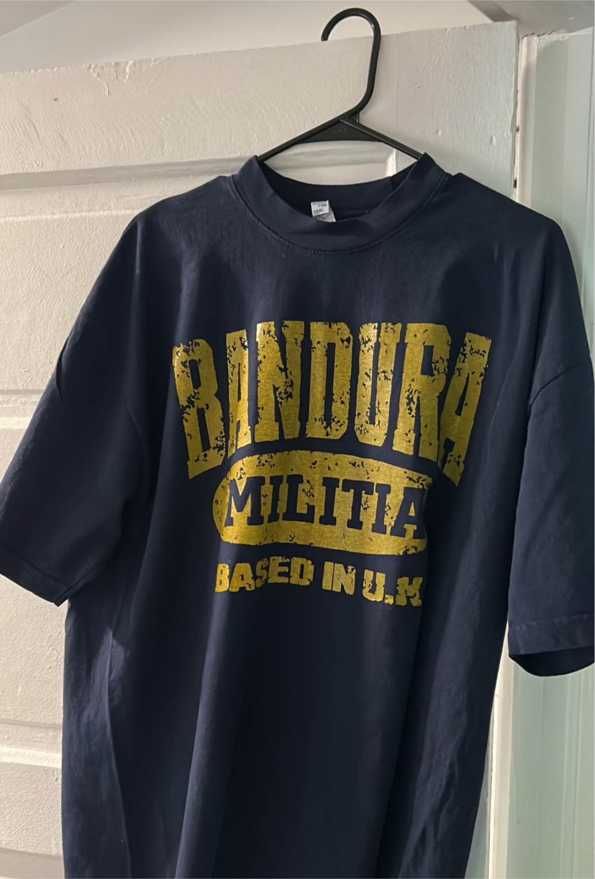 MILITIA MEMBER TEE - MAIZE/BLUE (UK/US DROP)