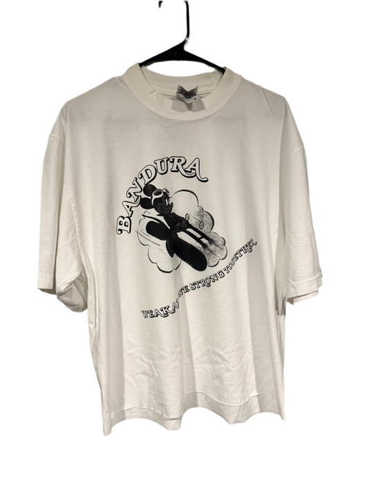 MICKEYS MILITIA TEE 🤺 - WHITE/GREYSCALE (POP UP DROP)