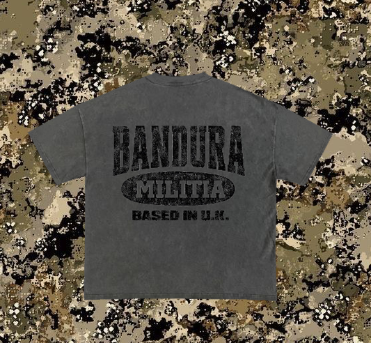 MILITIA MEMBER TEE - GREY/BLACK